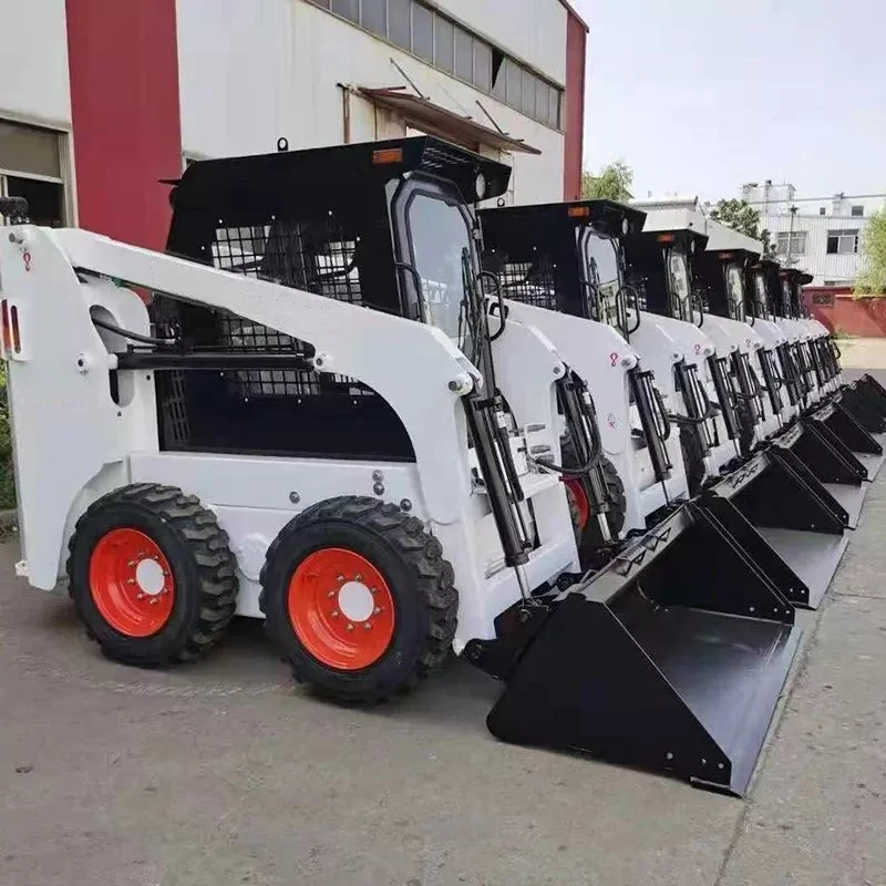 Multifunctional Wheel Hydraulic Mini Skid Steer Loader 1 Ton 2 Ton 3 Ton 5 Ton Loader Small Front End Articulated 4X4 Loader Ex-Factory Price Free Shipping