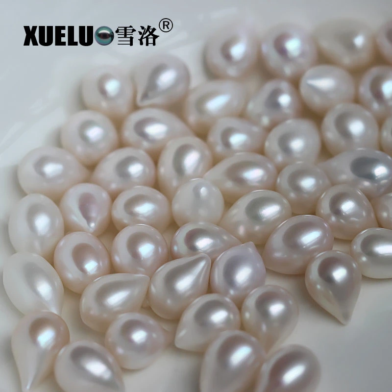 11-12mm Natural Teardrop Shape Cultured Natural Freshwater Pearl Beads Wholesale/Supplier