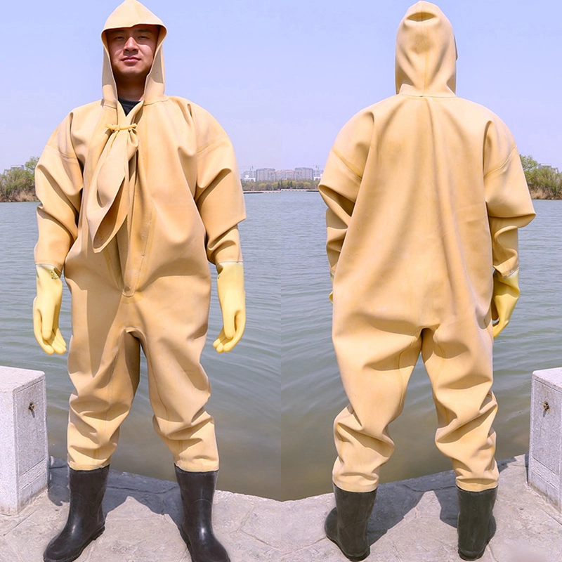 Plus Size Chest Waders Rubber Wader Suit Hunt Wader