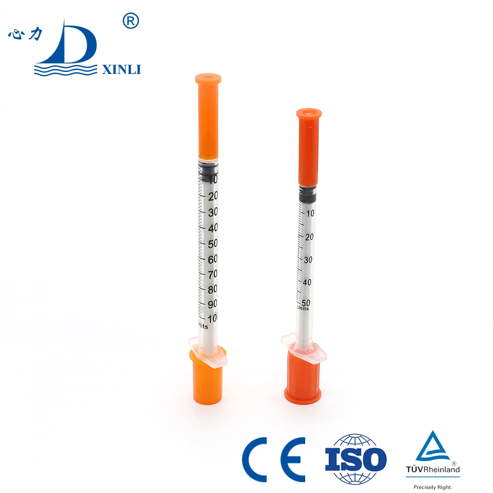 Disposable Sterile Insulin Syringe Fixed Needles 0.3ml 0.5ml 1ml