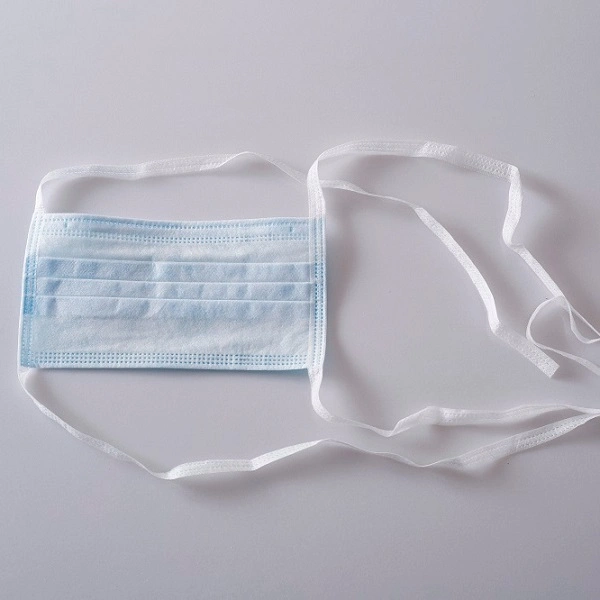 Bfe 99% En14683 Type Iir 3 Layers Tie-on 3 Ply Ties on Back Disposable Surgical Medical Face Masks with Ties