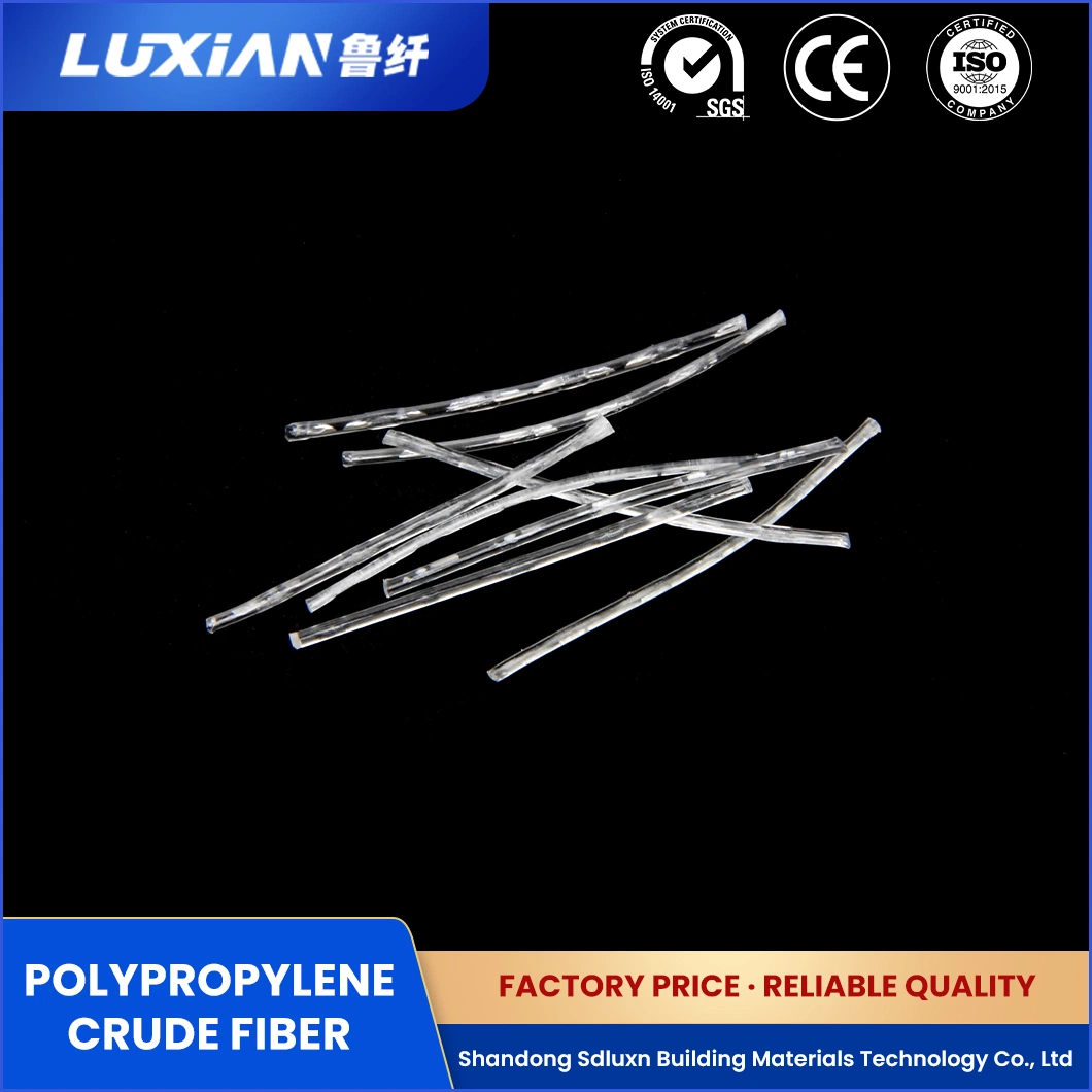 Sdluxn Reinforcing Fibers for Concrete Wholesale/Supplier Reinforced Polypropylene Crude Fiber China High Temperature Stability Curved PP Macro Fiber Suppliers