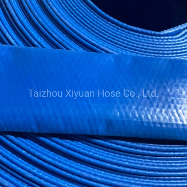 Popular en Dubai 2bar 100m PVC suave riego flexible Lay Tubo de agua plano