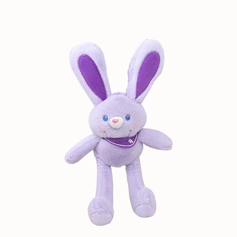 Conejito de juguete a medida Plush Conejo relleno de juguete tirar orejas llavero