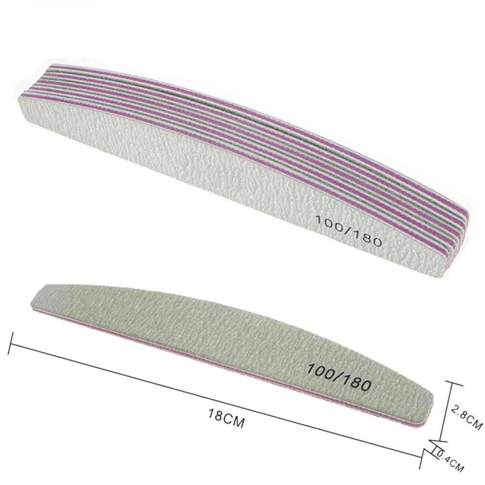 Simple 100/180 Double Sides Emery Board File Manufacturer Customized Nail File