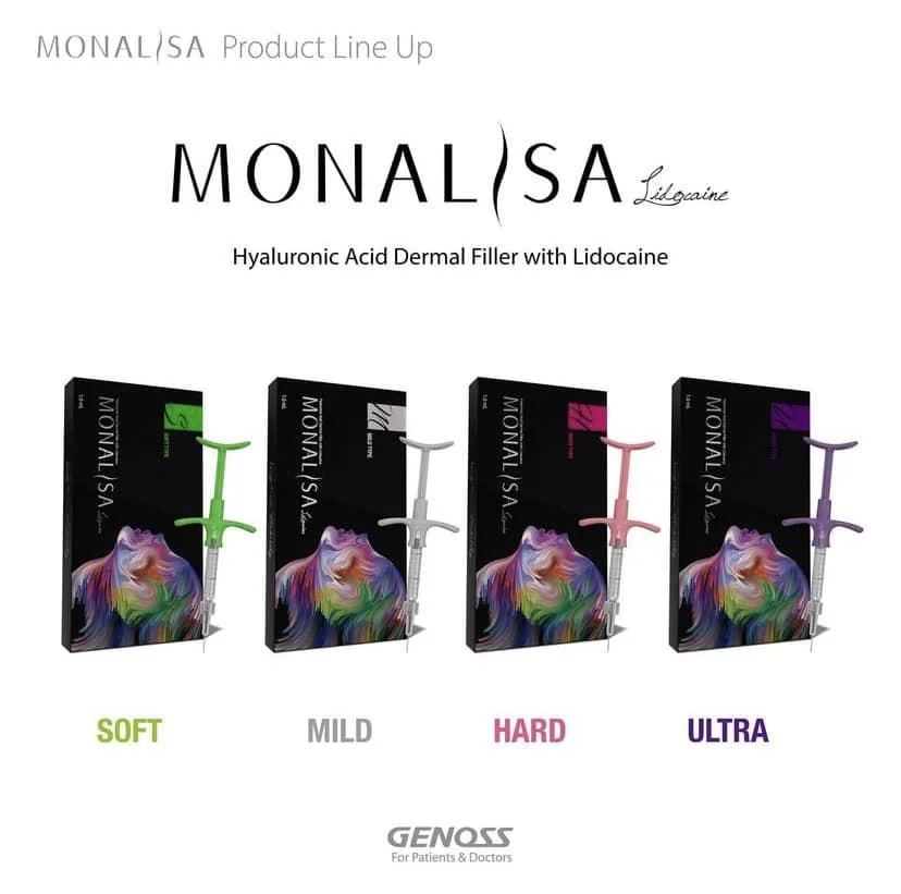 MonaLisa Lidocaina soutireuse Monalisa Cross-Linked acide hyaluronique soutireuse dermique avec Lidocai