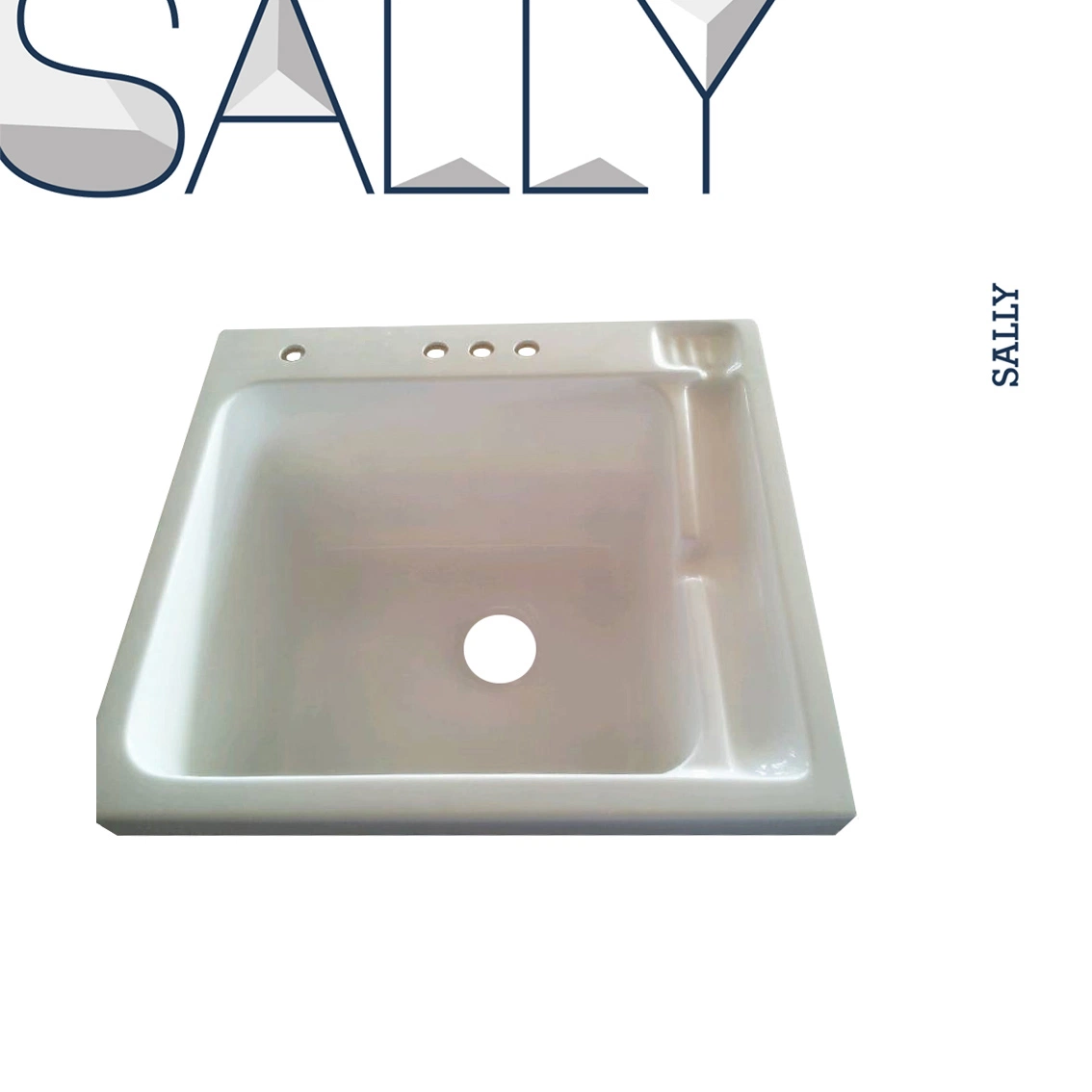 Sally Acrylic Laundry Sink 22.2X24.4X12" Laundry Cabinet Washing Basin for Kitchen