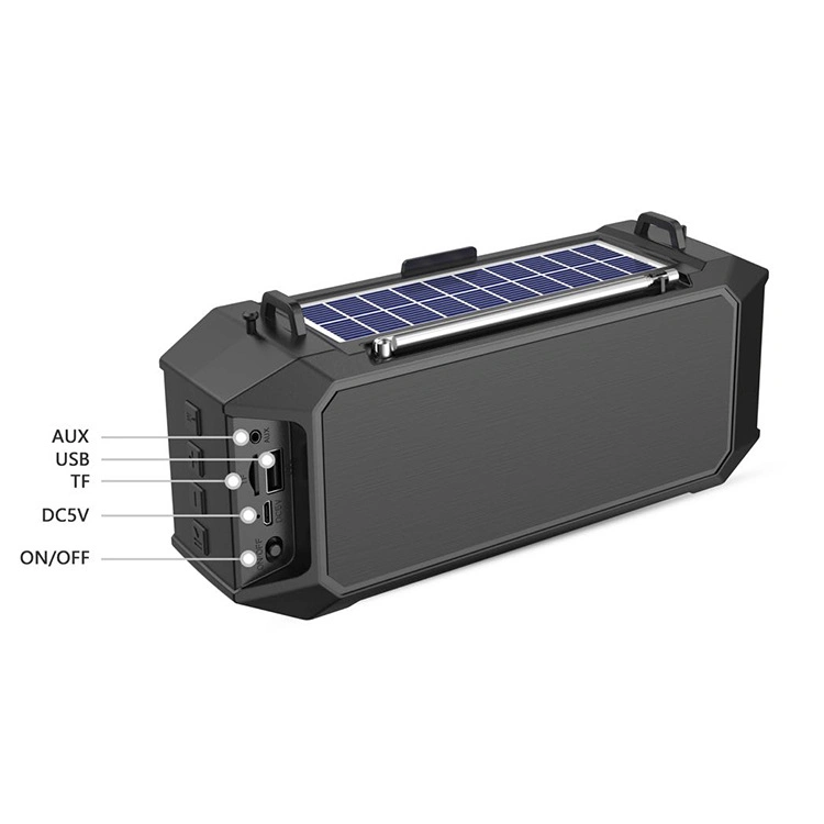 Lound altavoz Bluetooth Solar Sonido con radio/reproductor de MP3/Antorcha