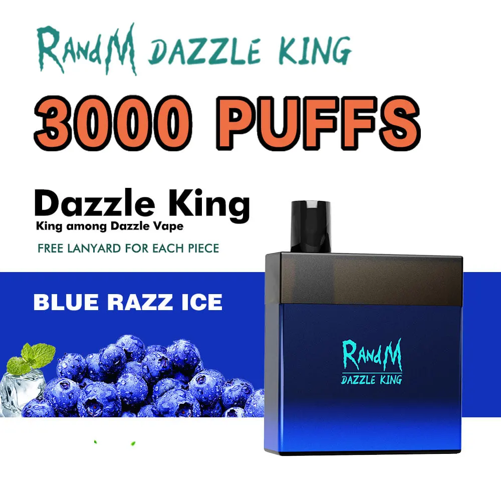 Mode Box Form Einweg Pod Wiederaufladbare Randm Dazzle King 3000 Puff Vape