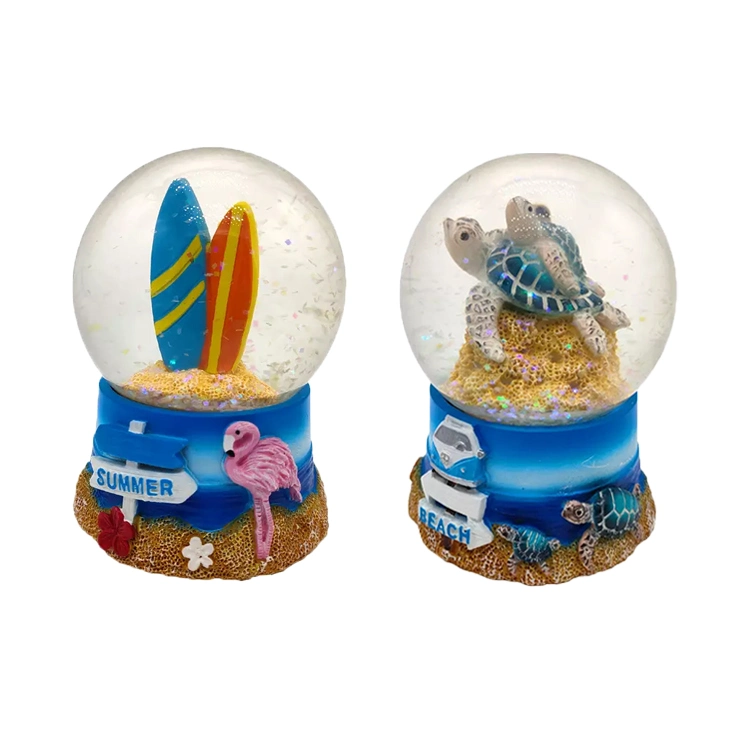 Wholesale/Supplier Seaside Resin Beach Souvenir Maldives Tropical Fish Snow Globes