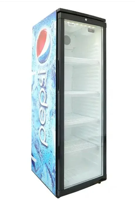 300L Slim solo cristal de la puerta del refrigerador de supermercado comercial NEVERA REFRIGERADOR