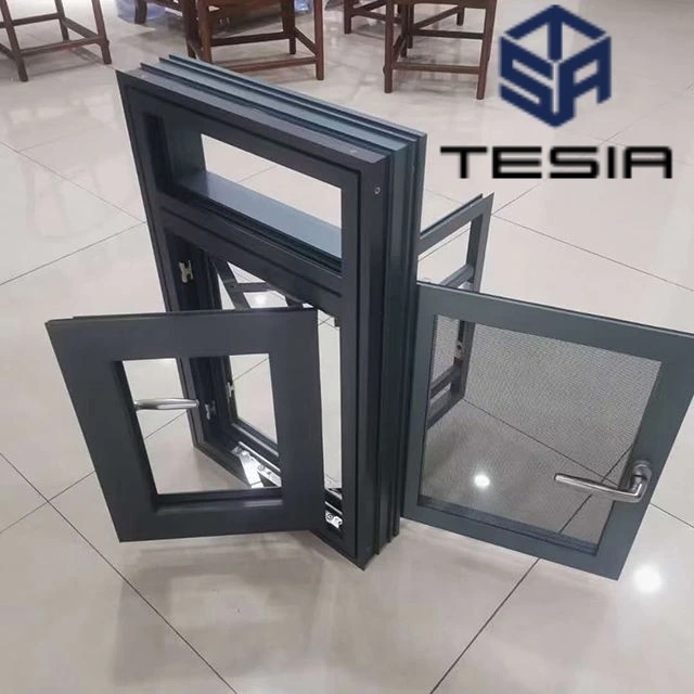 Sound Proof High Air Tightness Aluminum Tilt Turn Window