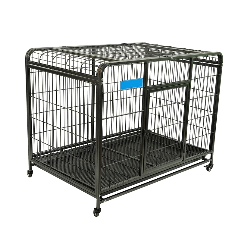Pet Supply Large Size Iron Metal Pet Dog Cage House with Wheels