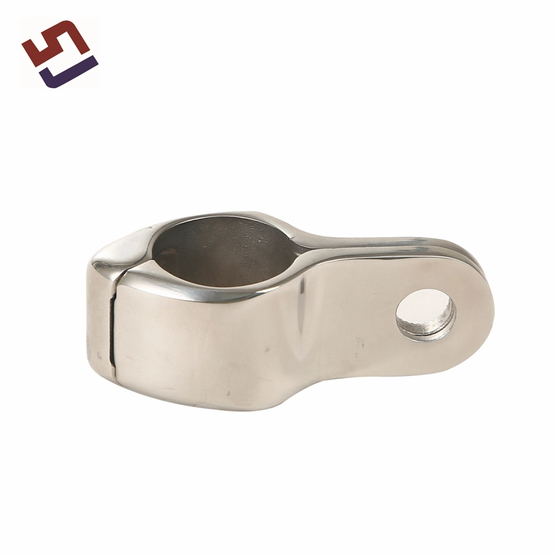 High quality/High cost performance Stainless Steel Marine Hardware Parts Handle Pipe Clamp Lost Wax Casting Pipe Fittings