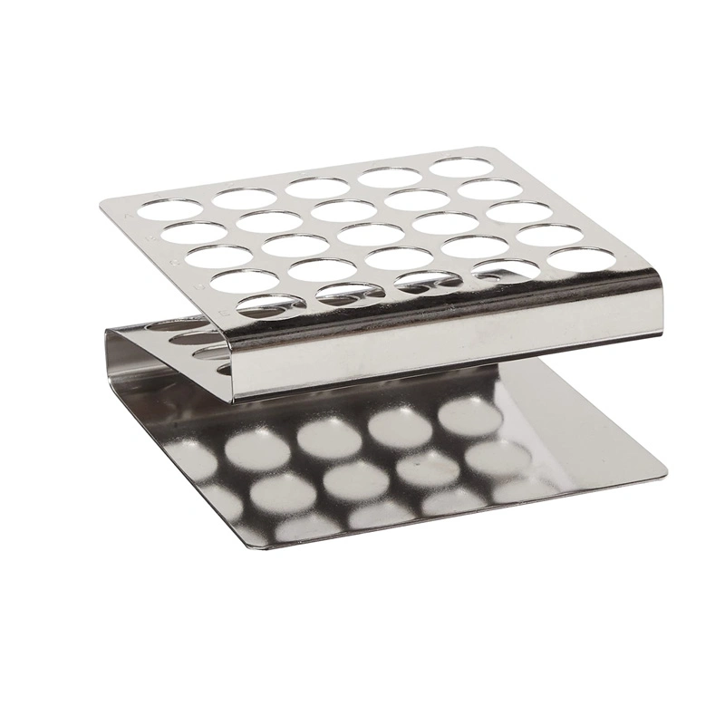 50-Place 13mm/16mm/18mm Stainless Steel Test Tube Rack