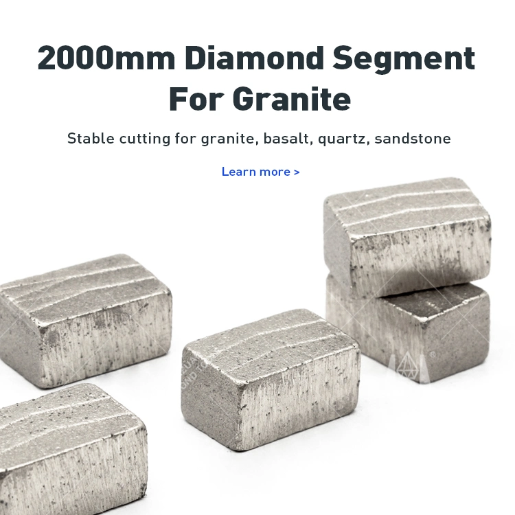 Outils en diamant de segment de coupe de pierre de granite