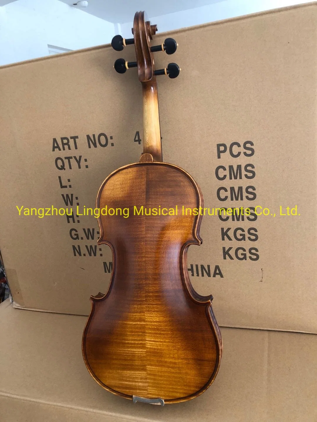 Hot Sale Handmade Flamed Violin 1/8-4/4 Made in China