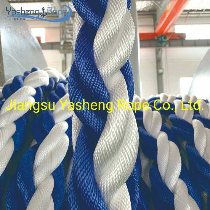 Yasheng 8/12 Strand High Strength Braided Marine Polyamide PE PP Polipropileno multifilamento para amarre