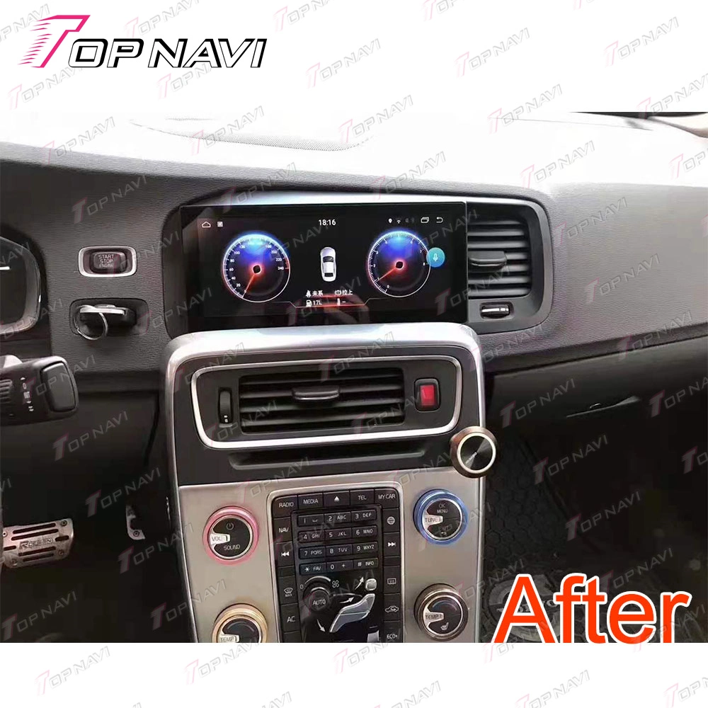 Touchscreen 8,8 Zoll Android Auto DVD Video Player für Volvo S60 V60 2011 2012 2013 2014 Rechtsantrieb GPS-Navigationssystem mit CarPlay