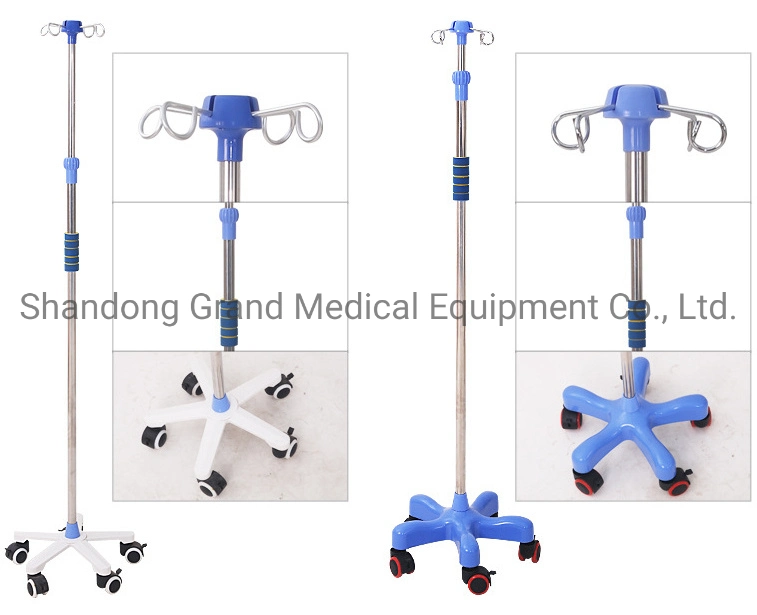 China Manufacturer IV Stand Medica IV Pole Hospital Drip Stand Fuiniture