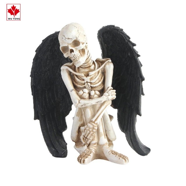 Halloween Skeleton Angel Decoration Holiday Art Resin Craft