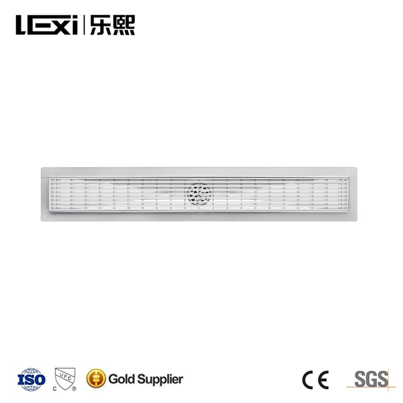 Linear Shower Drain with Removable Square Hole Panel