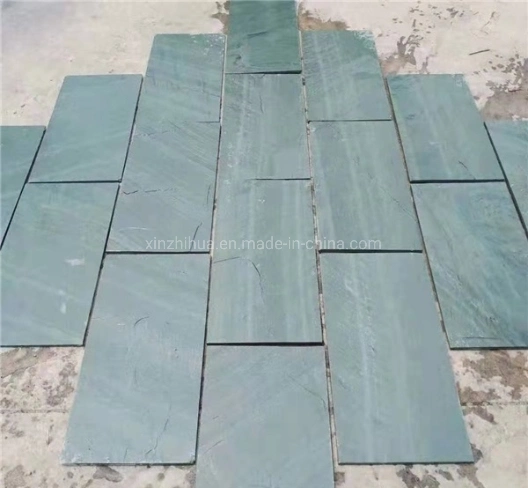 Natural Stone Green Slate Exterior Flooring/Wall Covering/Terrace Floors Paving Tiles