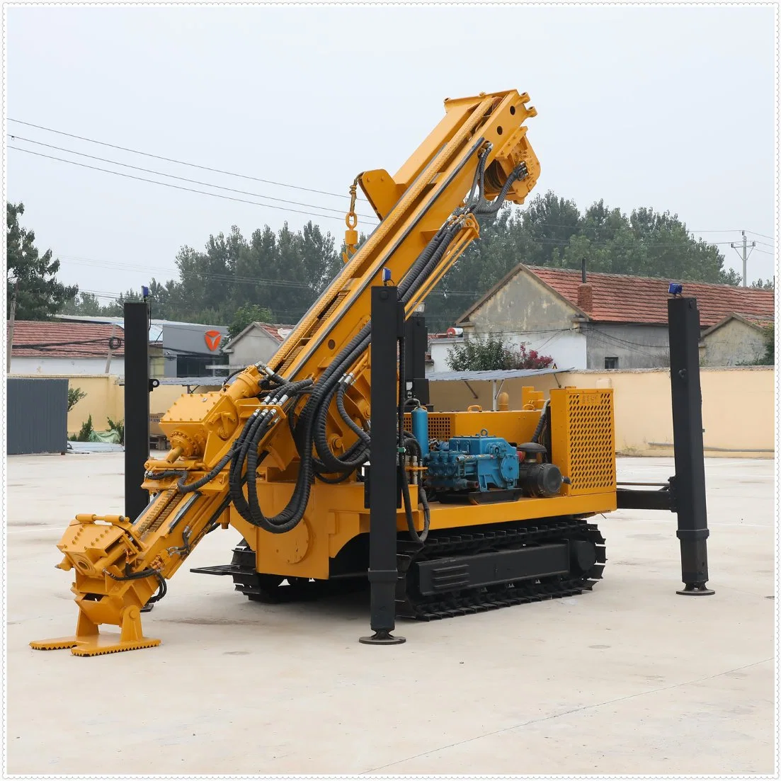 Blasting Hole Core Drill Rig Collecting Rock Cuttings