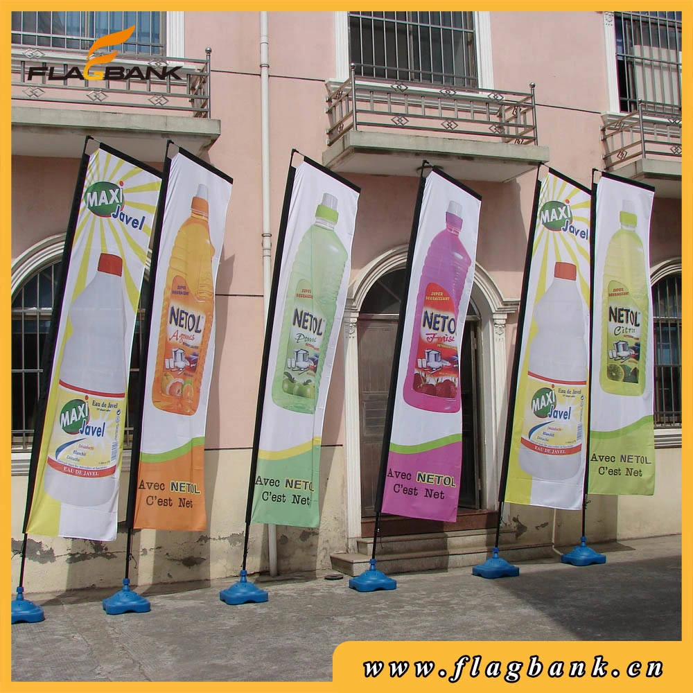 3.4m Exhibition Aluminium Digital Printing Flying Banner/Square Flag/Blade Flag