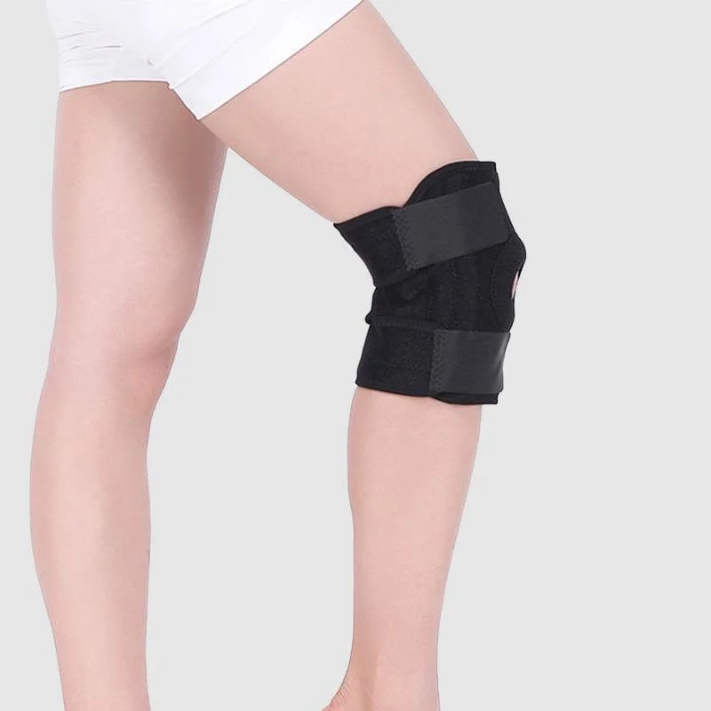 Haut manches réglable en néoprène élastique genou meilleures attelle de genou de compression de l'appui pour les hommes et femmes