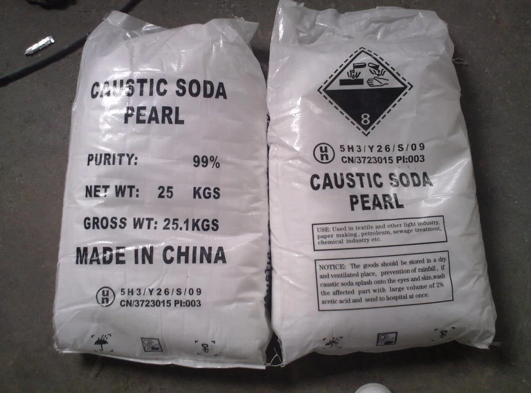 Caustic Soda Pearls Caustic Soda Flake Sodium Hydroxide 99% for Industry Used