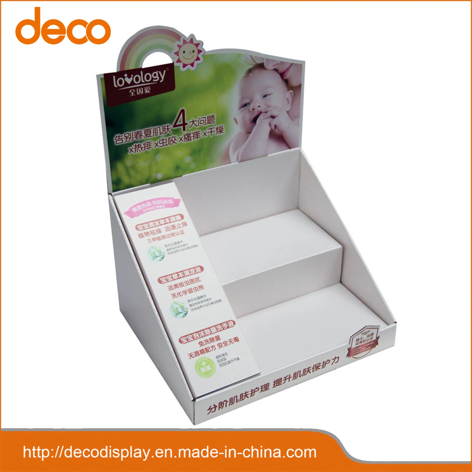 Small Size Counter Display Stand Cardboard Retail Box for Skincare