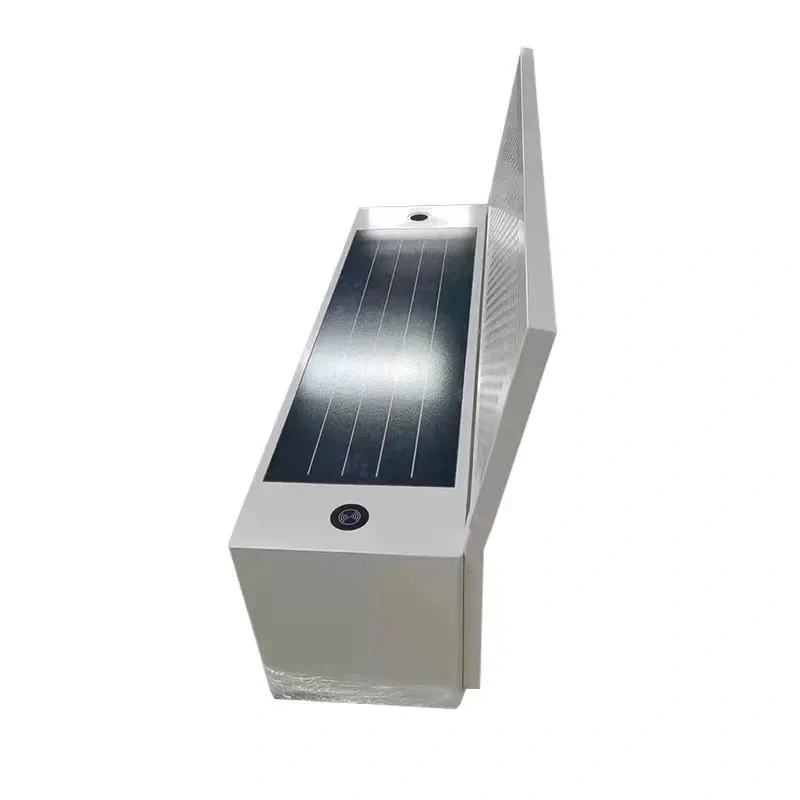 Smart Outdoor Urban Furniture Solar Power Seat with Advertising Light Box for Relax