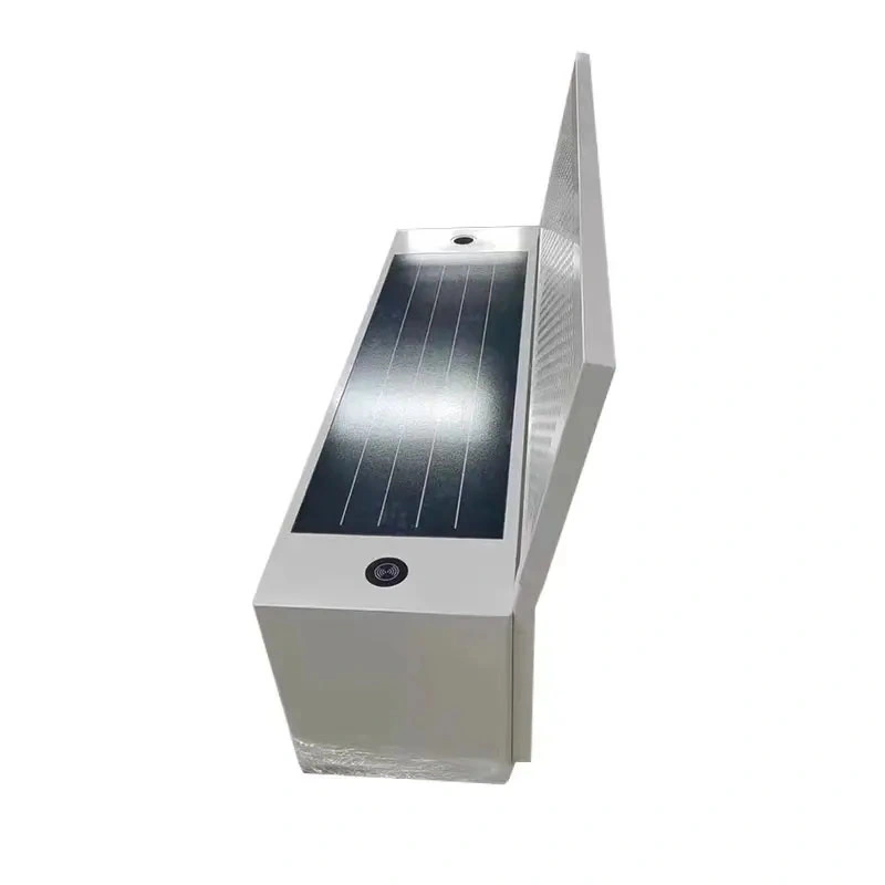 Smart Outdoor Urban Furniture Solar Power Seat con luz publicitaria Caja para relajarse