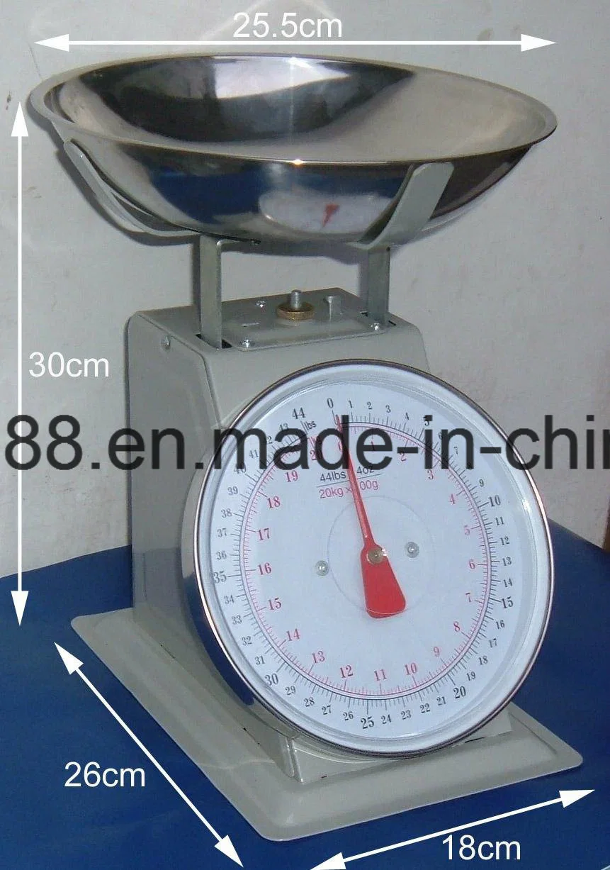 Supermarket Dedicated Stainless Steel Bowl Mechanical Fruit Vegetables Scale