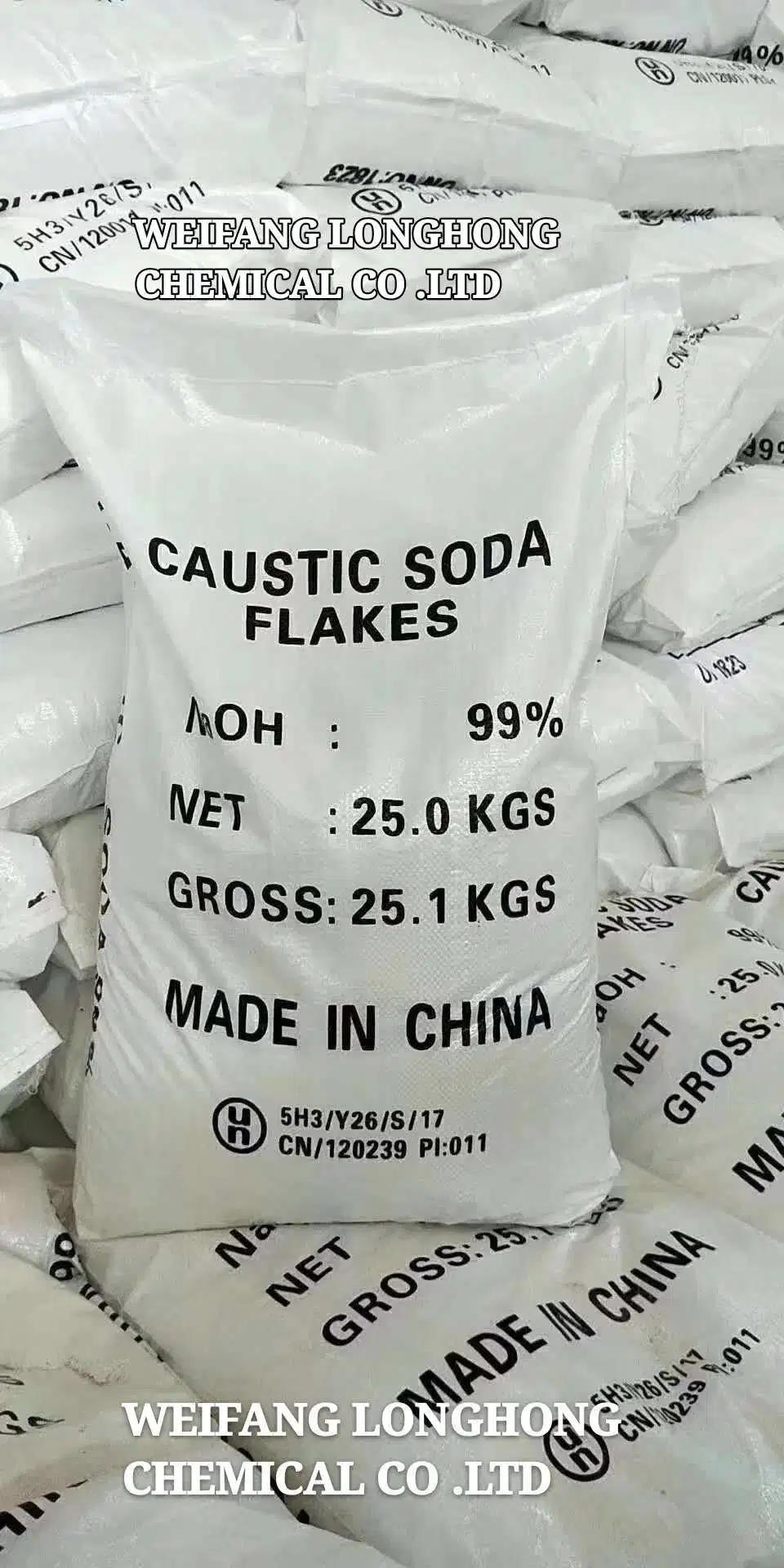 CAS: 1310-73-2 Caustic Soda Flakes 99%