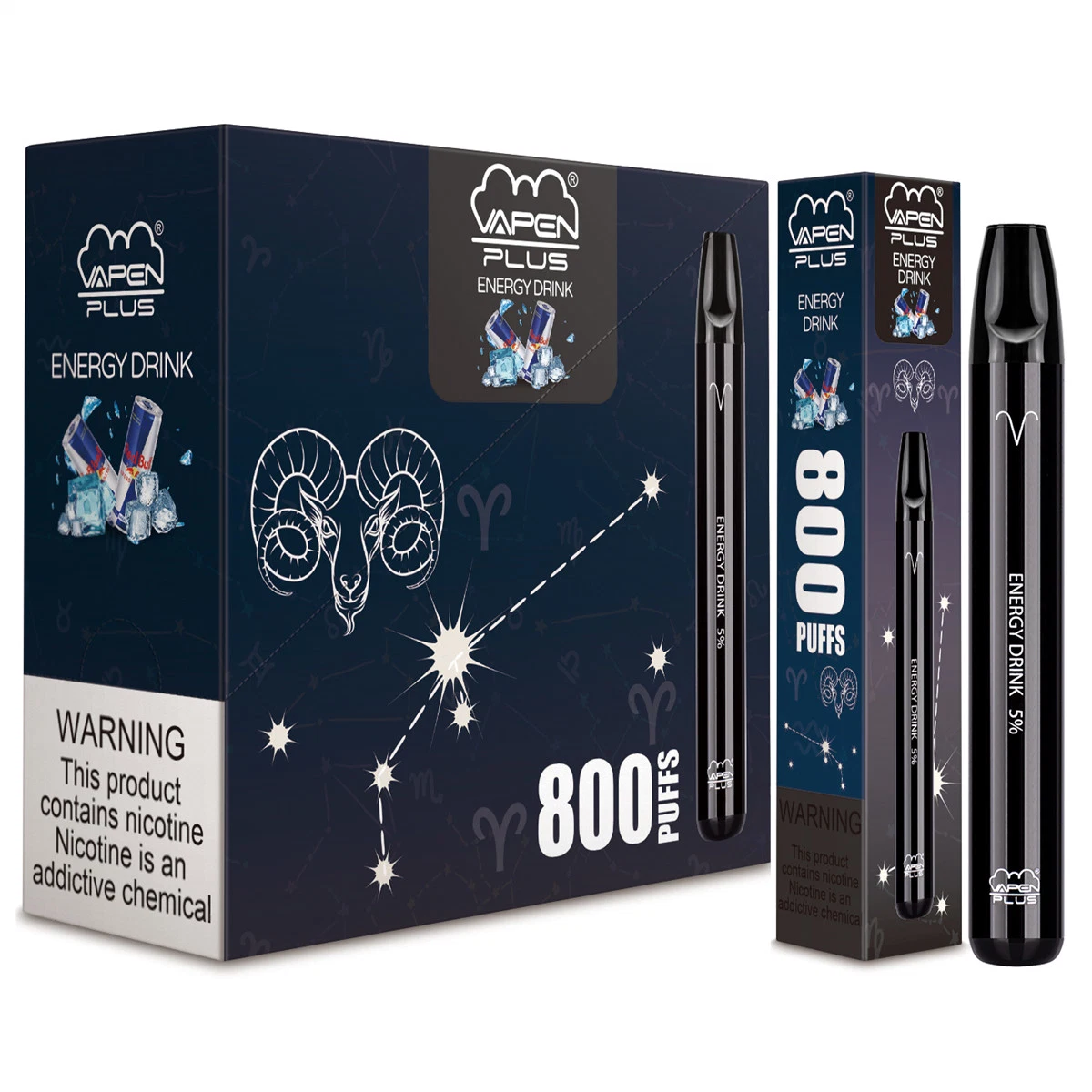 Authentic Zodiac Edition 800puffs Portable Vaporizer Pre-Filled Bars Vapor Vapen Plus Puff Plus