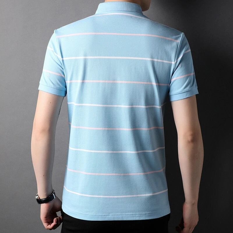 Wholesale/Supplier Factory Customized Cheap Printing 100%Cotton Embroidered Stripe Polo Shirt