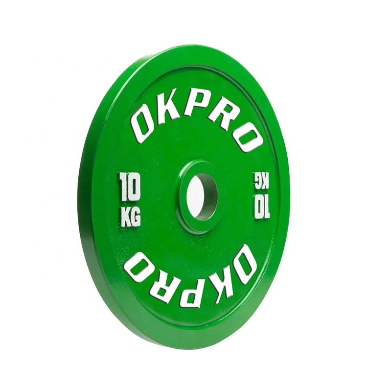Gimnasio pesa estándar Placas de peso en libras el poder de la placa de levantamiento de pesas Olímpico Barbell placas de hierro de fundición de acero calibrado