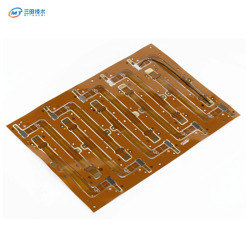 Professional 0,1 mm de refuerzo de la FPC 2 Capas flexibles PCB desnudo de la fábrica de Shenzhen circuito impreso flexible