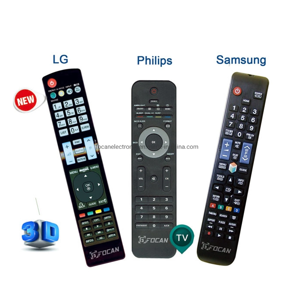LCD LED 3D HD TV Remote Control for TV TCL, Samsung, Sharp, LG, Toshiba, , Panasonic, Hitachi, SANYO, Sony etc.