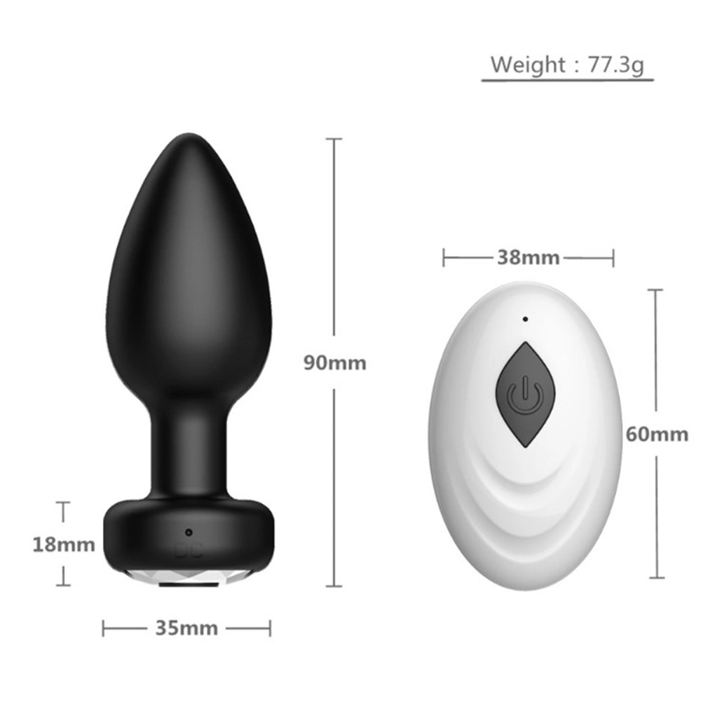 Silikon Elektrische Fernbedienung Vibrierenden Anal Plug Kit Männlich Weiblich Sexspielwaren