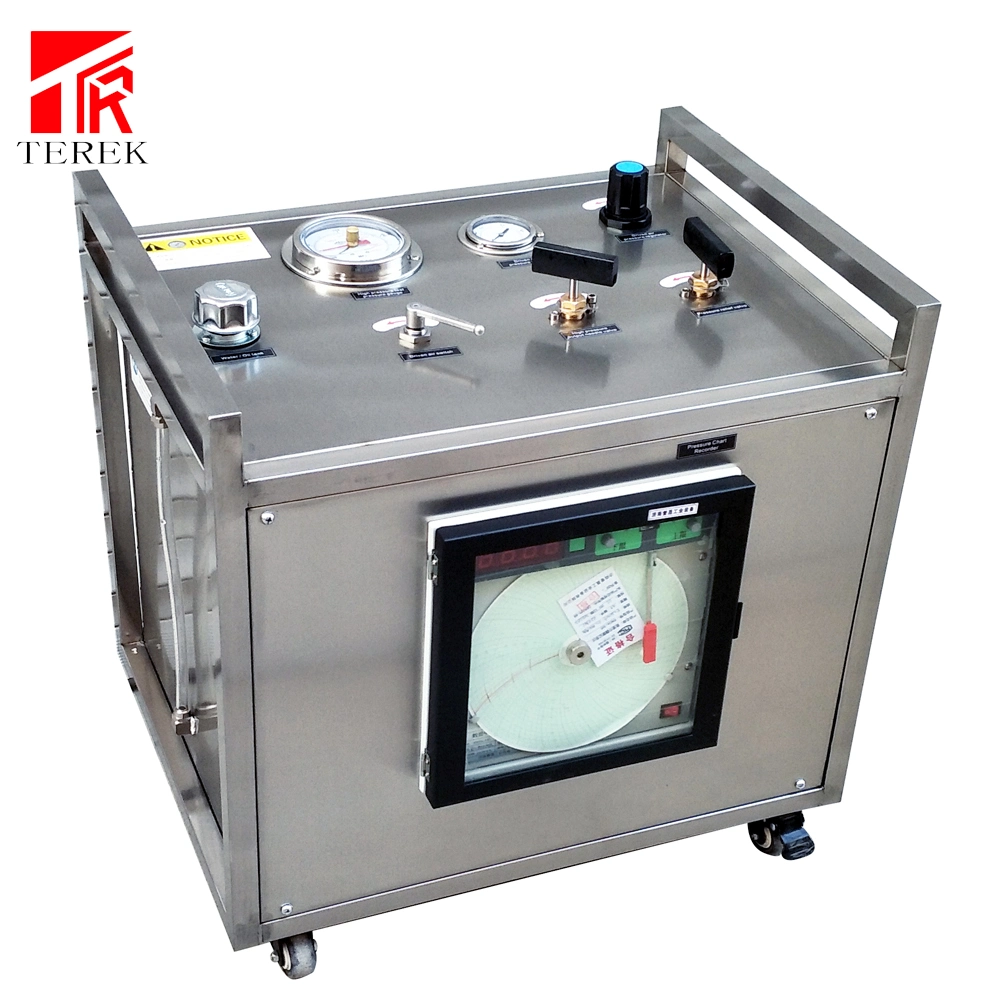 Terek 10000 Psi Pressure Hydraulic Pump Test Bench with Round Chart Recorder