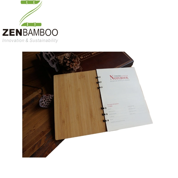 Wholesale/Supplier Wire-O Bamboo Cover Notebook for Office Stationery