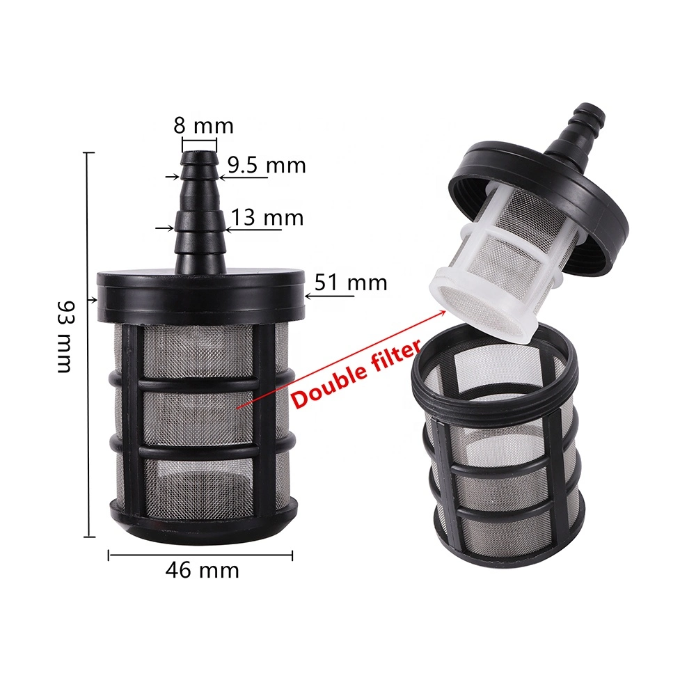 7/8/10/12/13mm Micro Hose Filter Garden Irrigation Pump Filtering Car Wash Sprayer Net Stainless Steel Mesh Filters