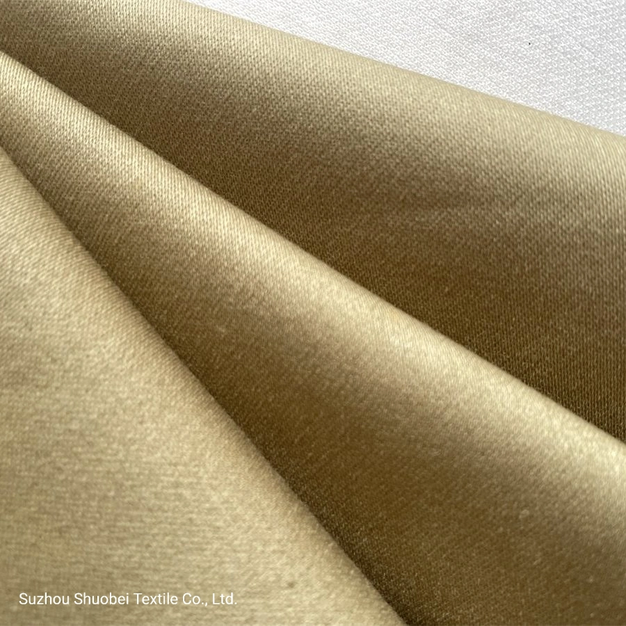 100% Cotton Weft Elastic Satin Drill Fabric for Uniform and Pants