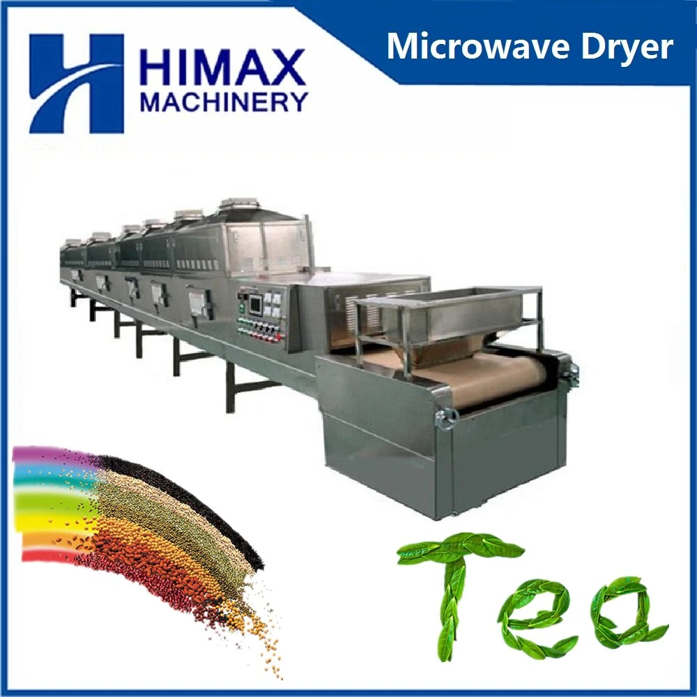 Industrial Microwave Dryer Machine Tunnel Sterilization Drying Equipment for Tea