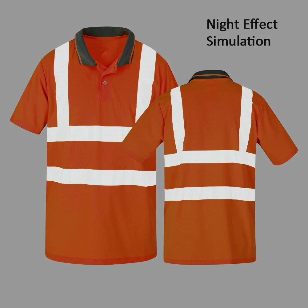 Safety Men Clothing Workwear High Visibility Polo Shirts