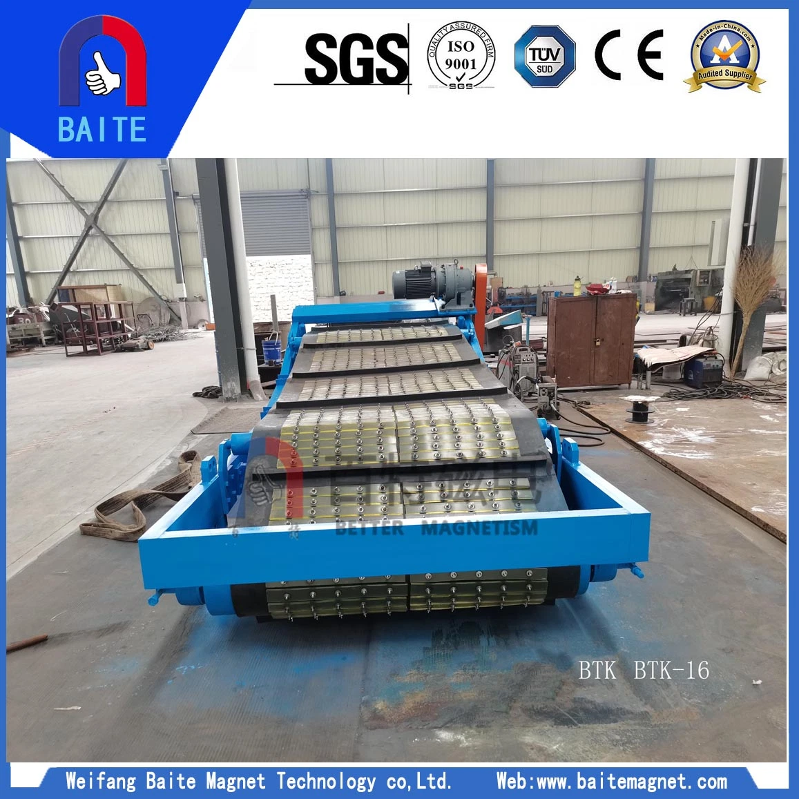 High Capacity Magnetic Ore Magnetic Separation Machine for Crushing Process