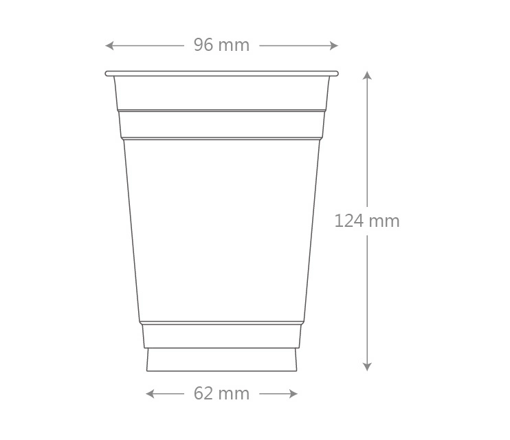 100% Biodegradable Disposable 2 16 12 32 Oz Cpla Plastic Lid Clear Cold Beer Milk Tea Coffee Sauce PLA Custom Cup